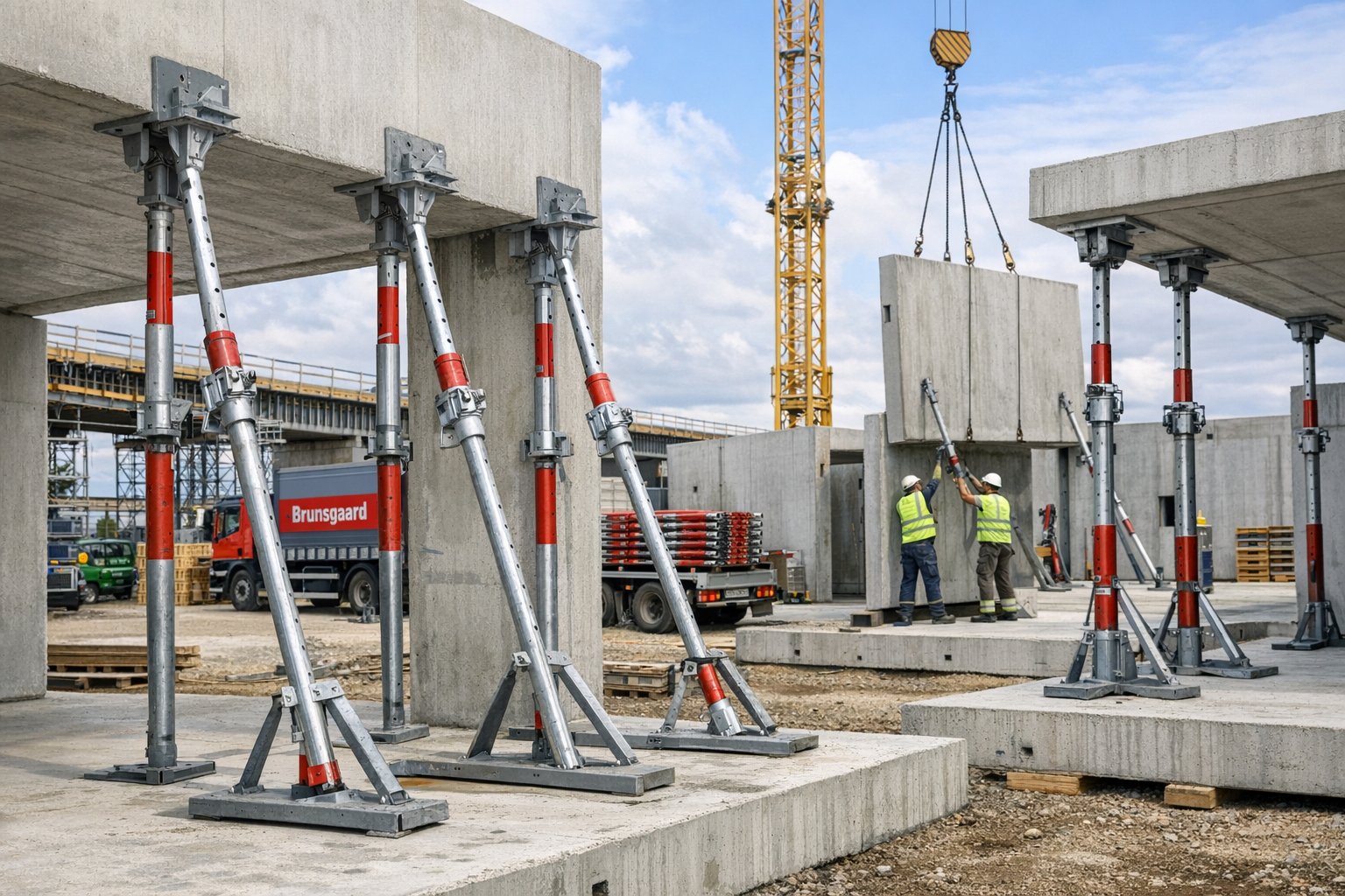 Effektiv understøtning med elementstøtter til byggeprojekter i Danmark