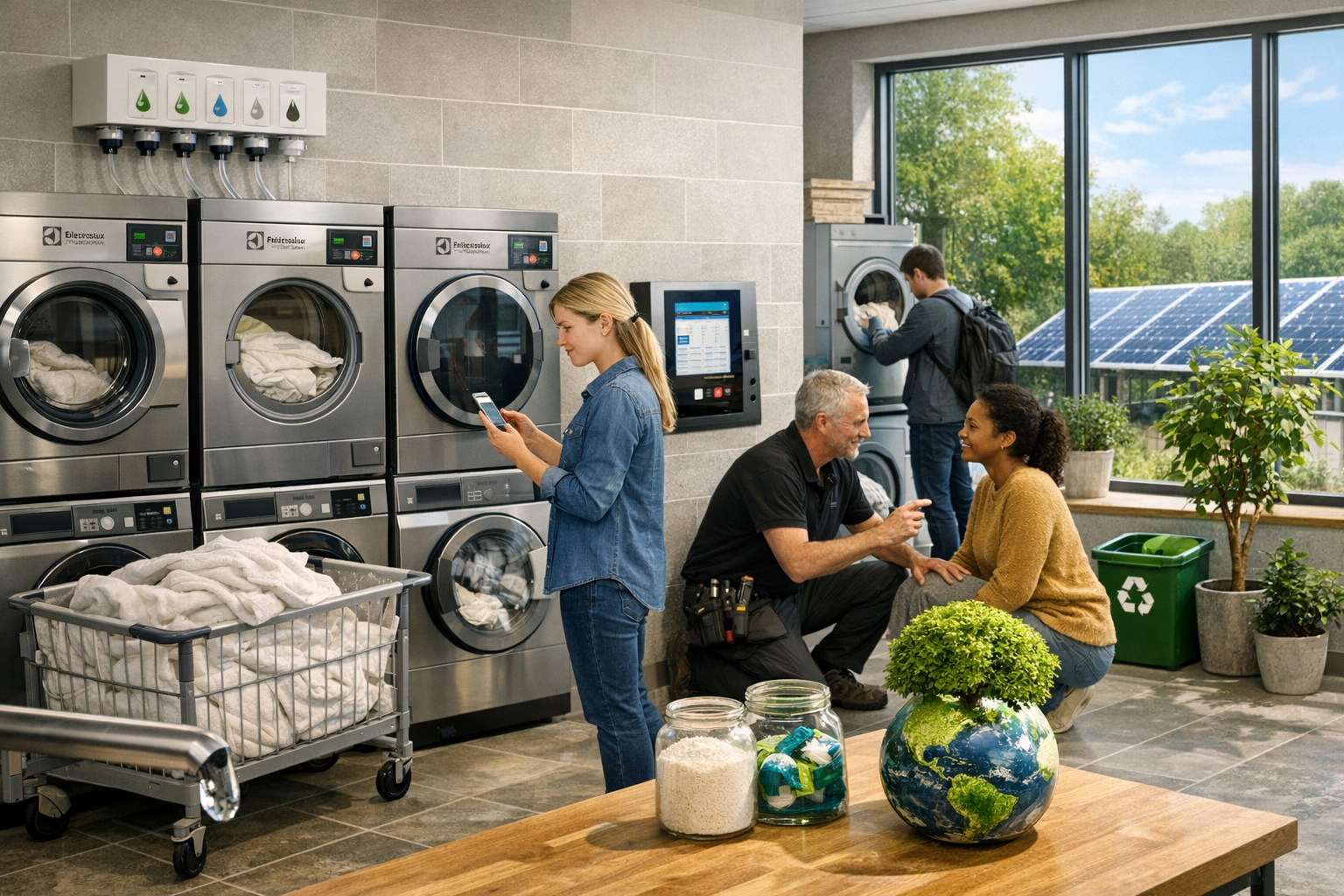 Bæredygtige og brugervenlige vaskeløsninger til institutioner og boligområder i Danmark