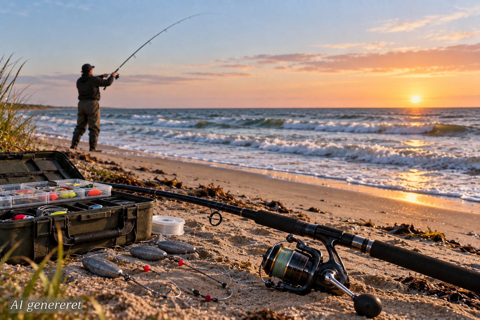 Sådan vælger du det rette fiskegrej til surfcasting